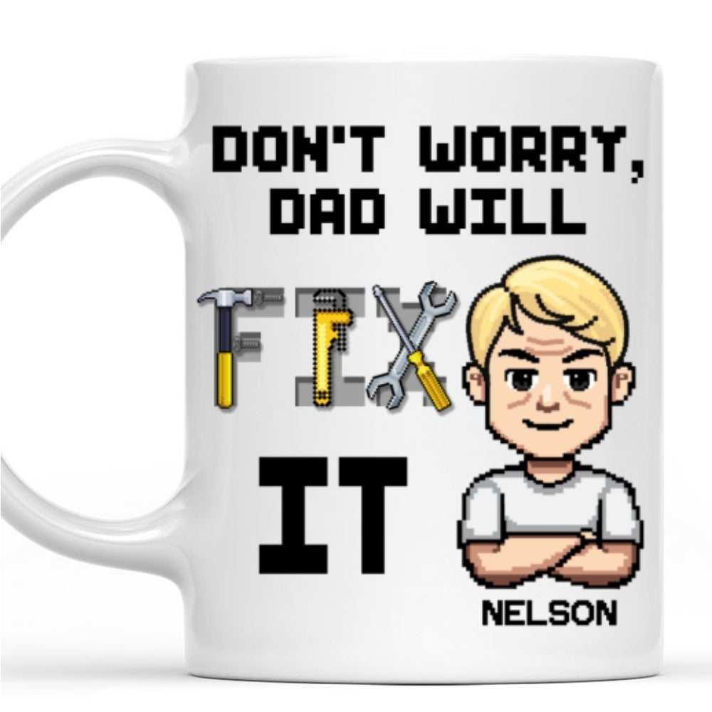 Fix It Pixel - Personalized Custom Coffee Mug