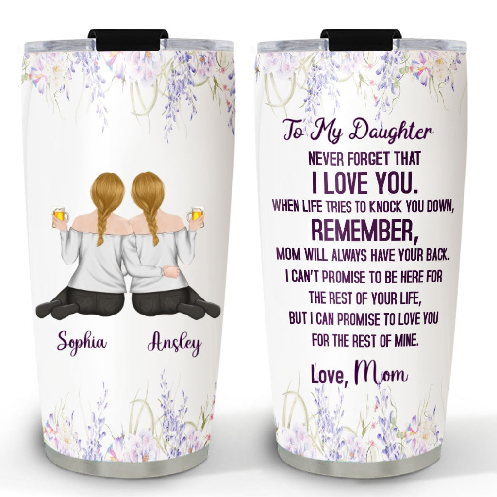 Always Love You My Daughter - Personalized Custom Tumbler