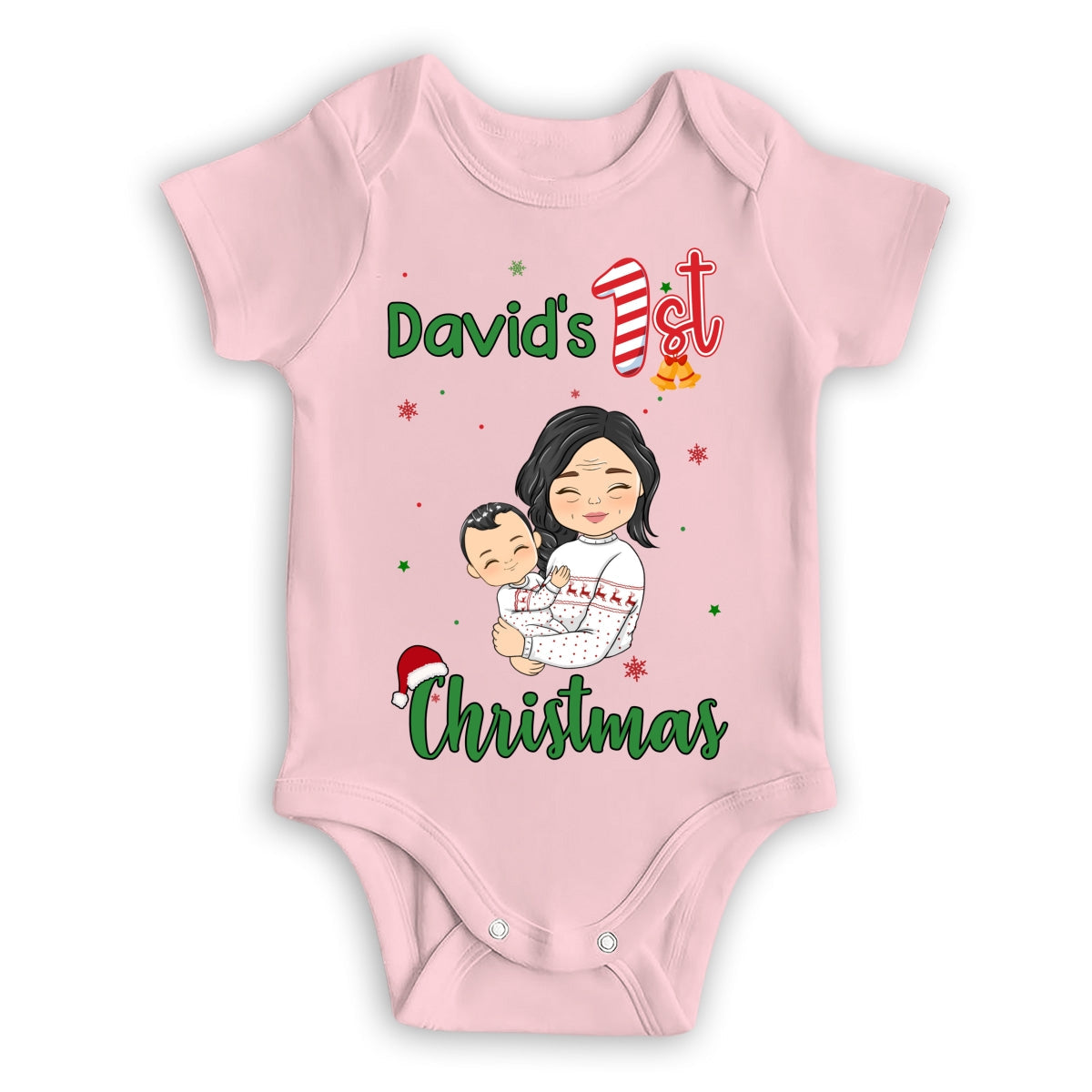 Baby First Christmas - Personalized Custom Baby Onesie