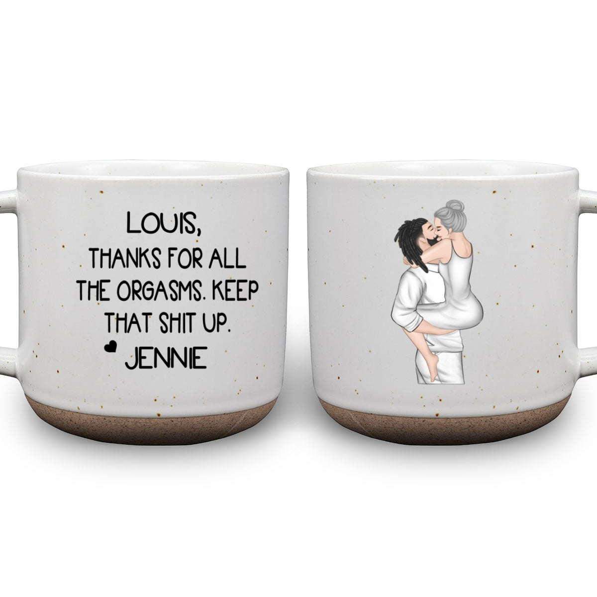 Thanks For All - Personalized Custom Pottery Mug