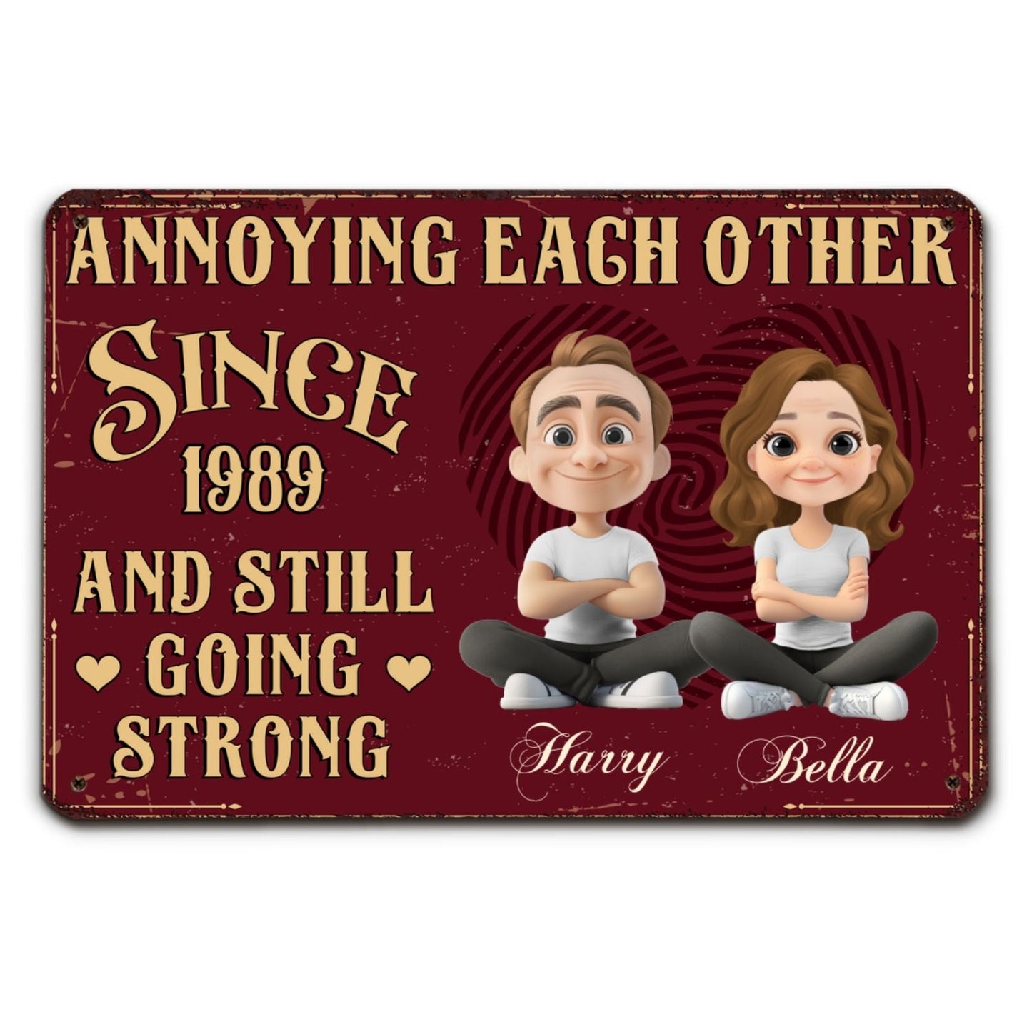 Together Forever - Personalized Custom Metal Sign