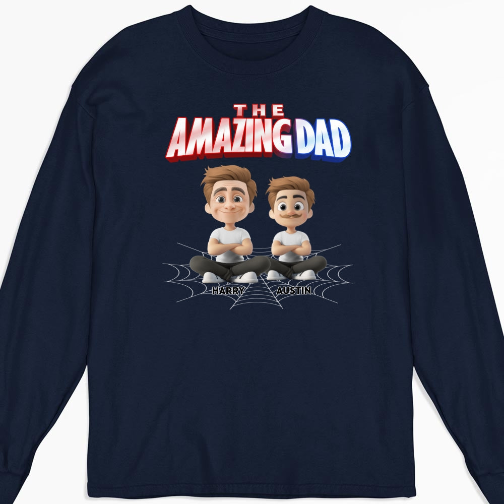 The World Best Amazing Dad - Personalized Custom Shirt