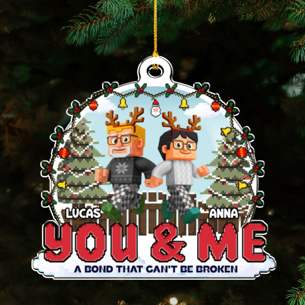 Us Against The World - Personalized Custom Acrylic Ornament