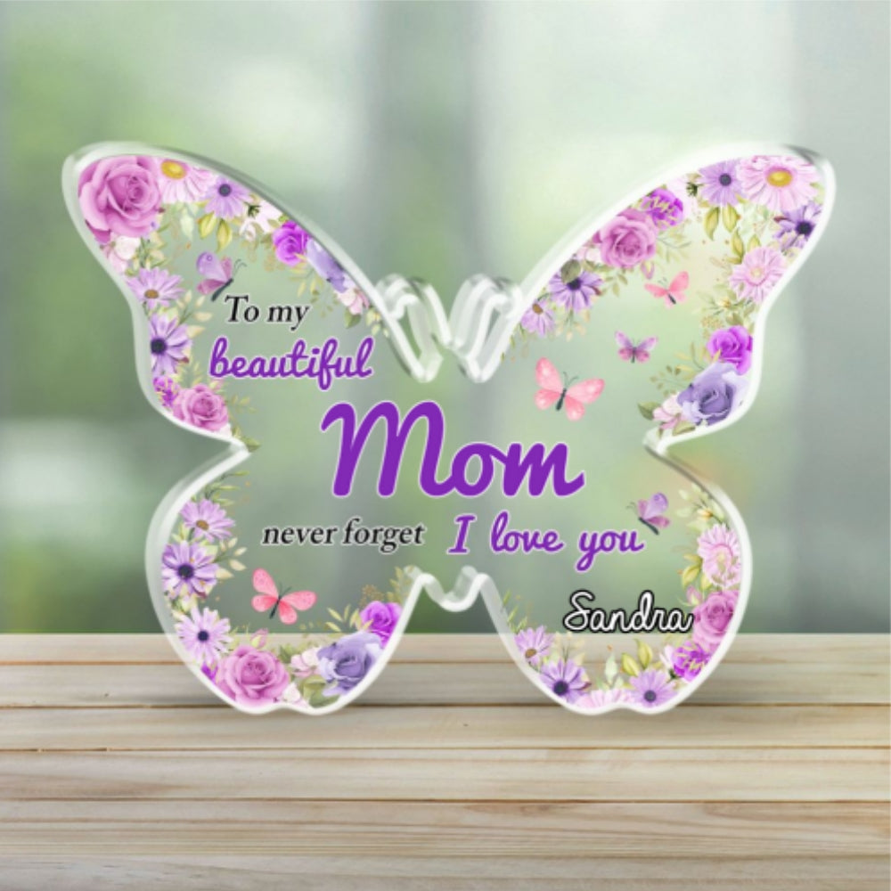 To My Beautiful Mommy Grandma - Personalized Custom Acrylic Plaque