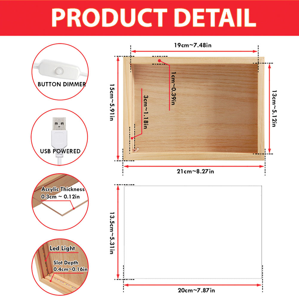 Papa You Are The Best - Personalized Frame Light Box