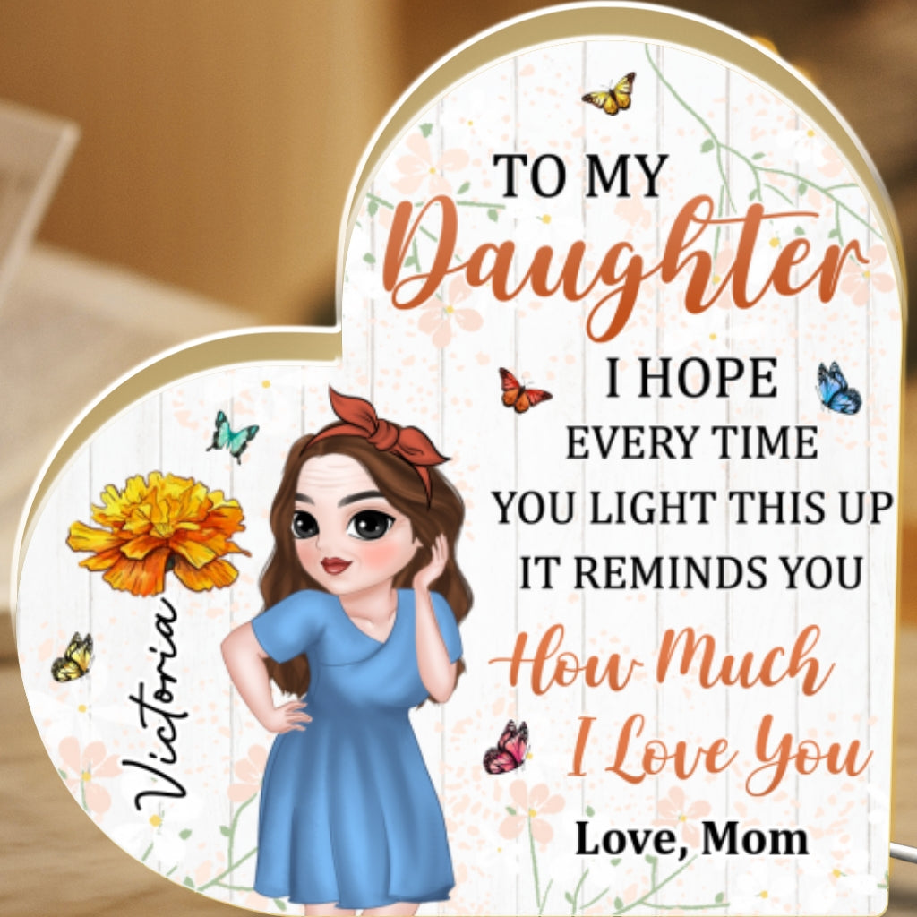 How Much I Love You - Personalized Custom Light Box