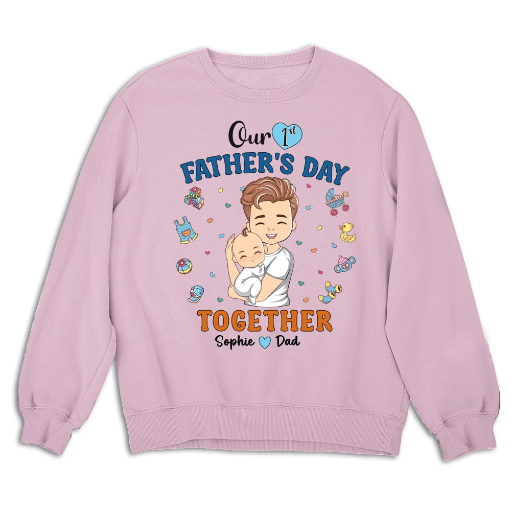 1st Fathers Day Together - Personalized Custom Shirt