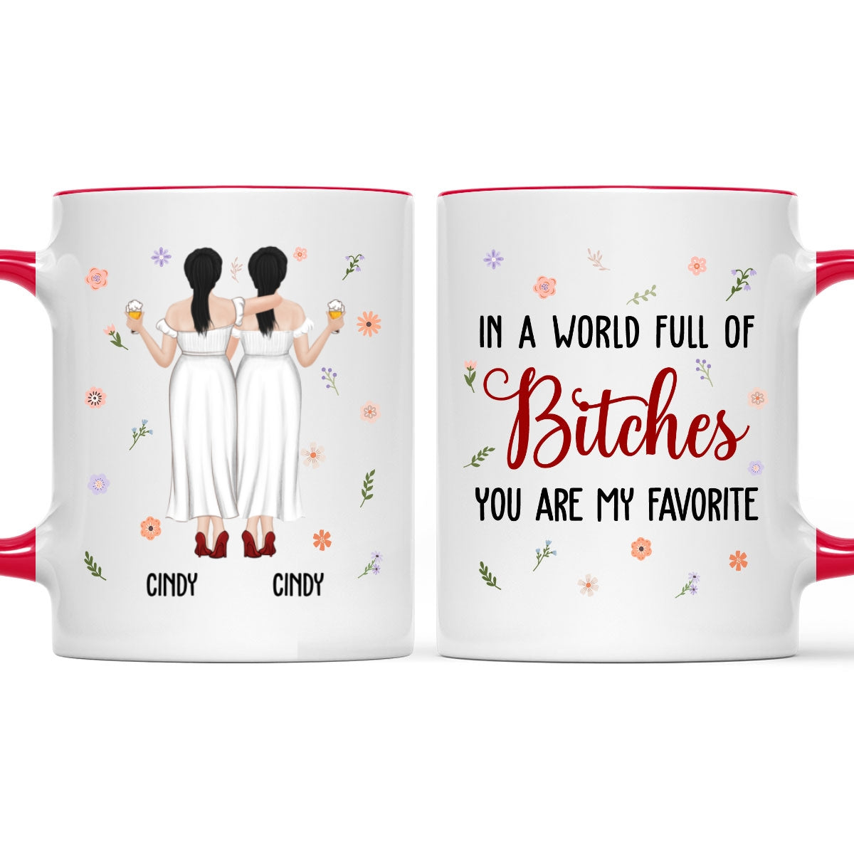 You Are My Favorite Bestie - Personalized Custom Accent Mug