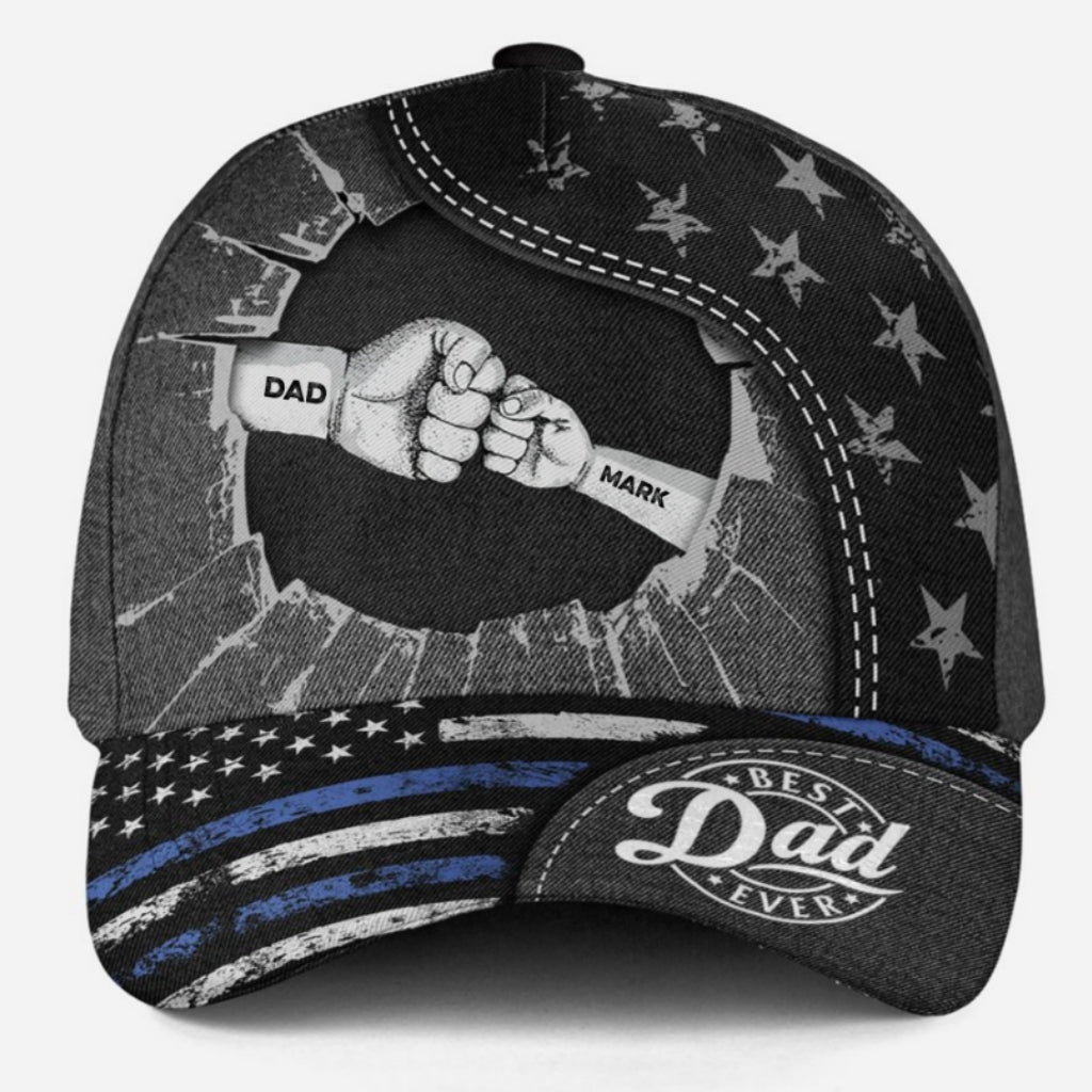 Fist Bump For Daddy - Personalized Custom Classic Cap