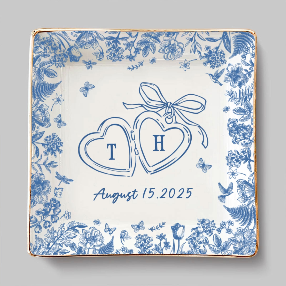 Locked Ring - Personalized Custom Jewelry Dish