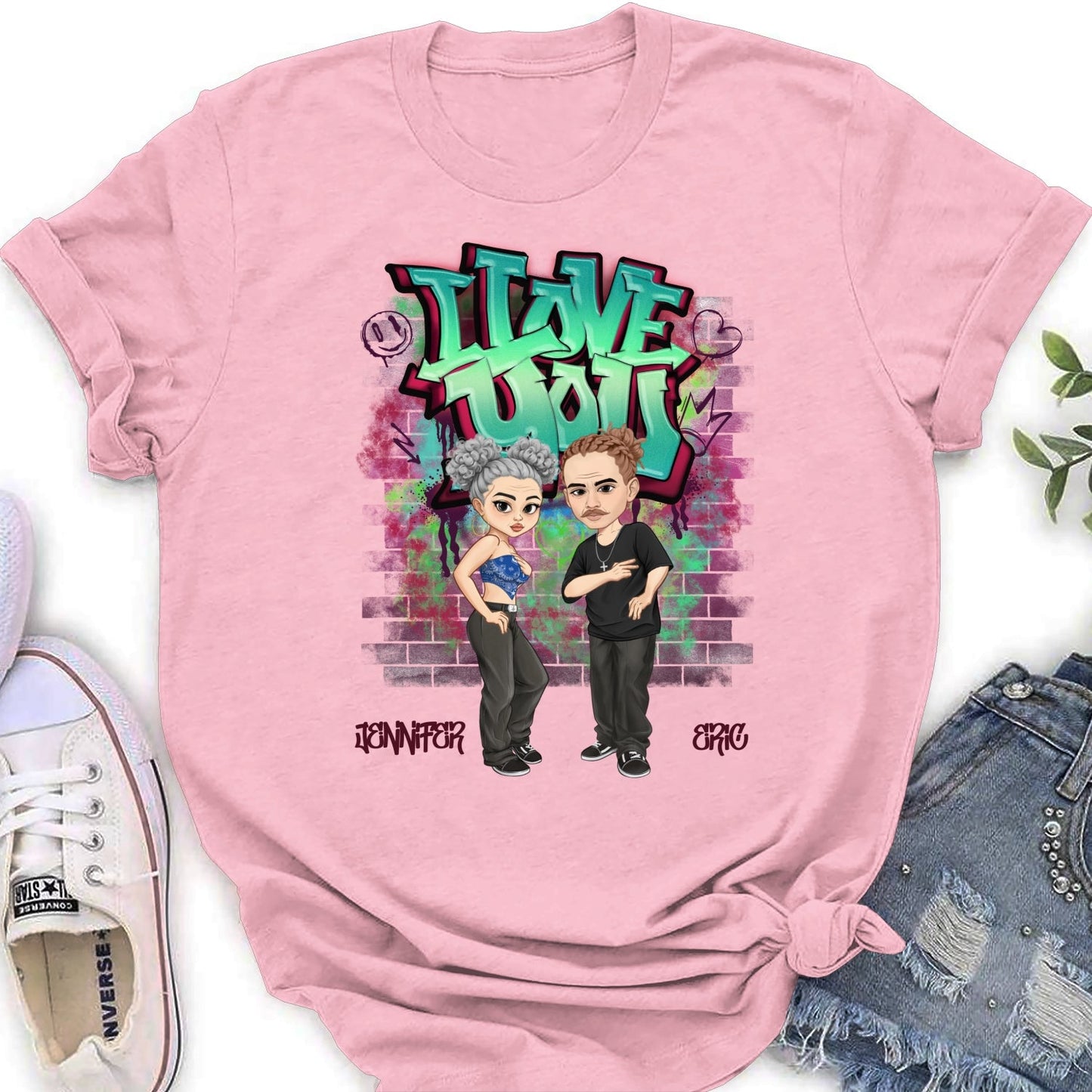 Hip Hop Couple - Personalized Custom Shirt