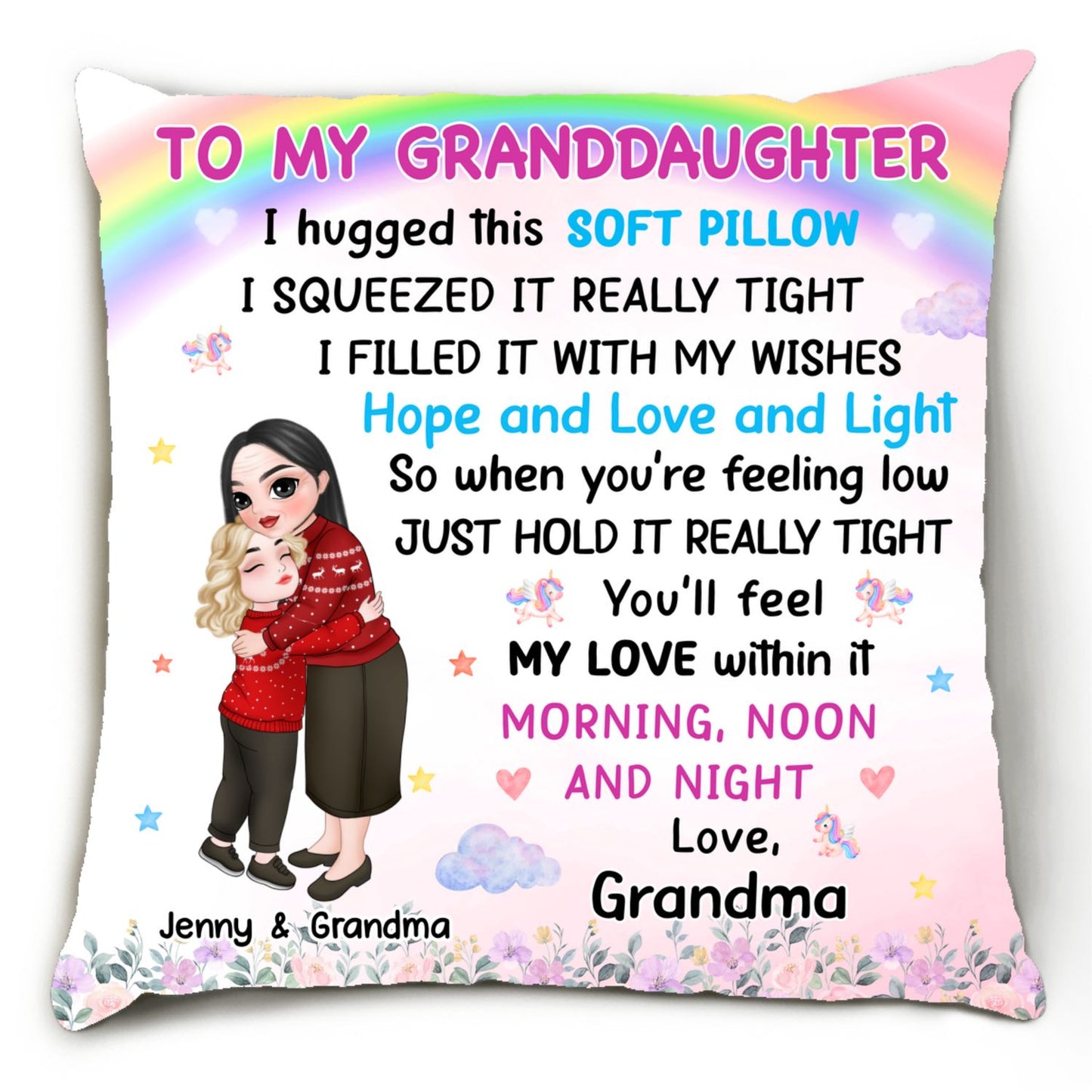 Dear My Beloved Granddaughter - Personalized Custom Pillow
