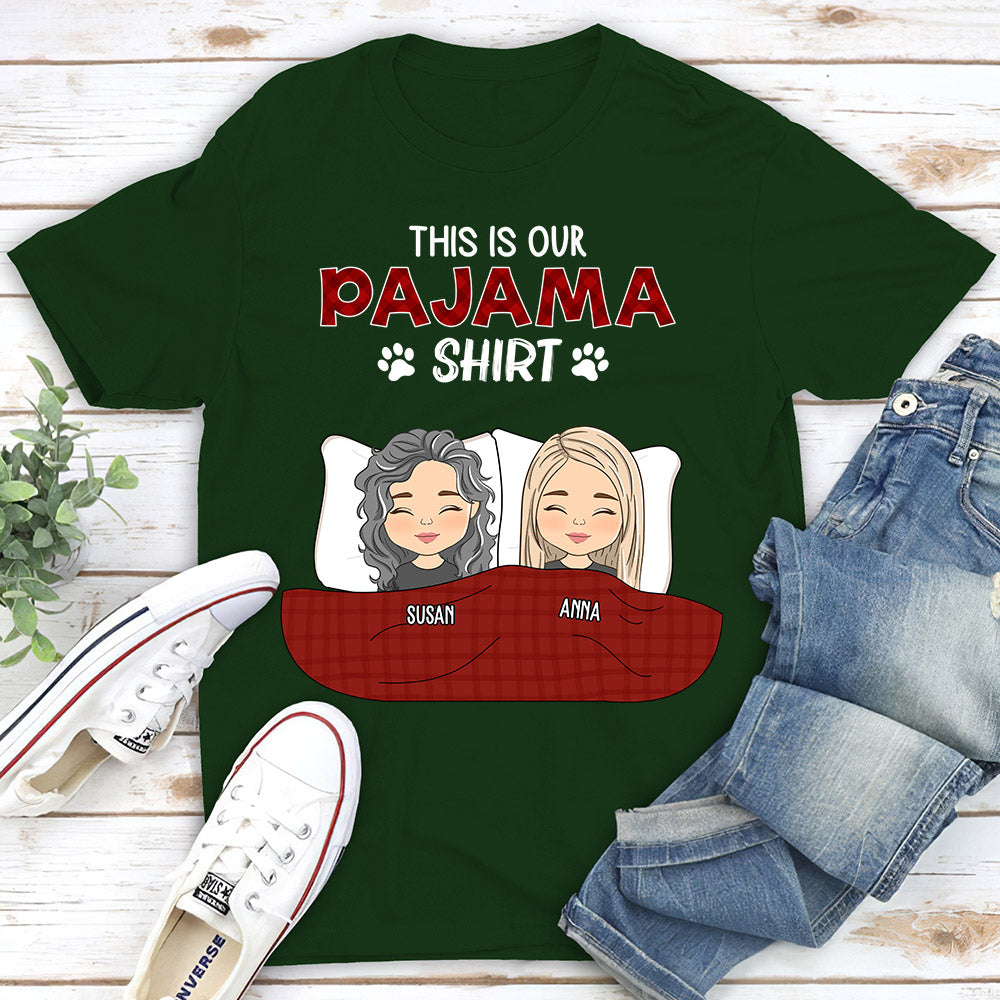 Couple Pajama - Personalized Custom Classic T-shirt