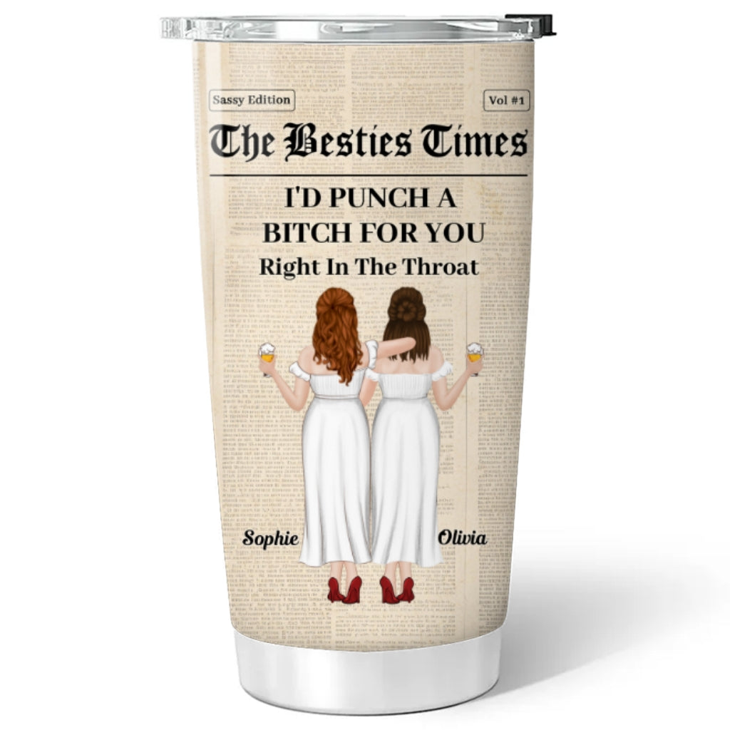Punch For You Bestie - Personalized Custom Tumbler