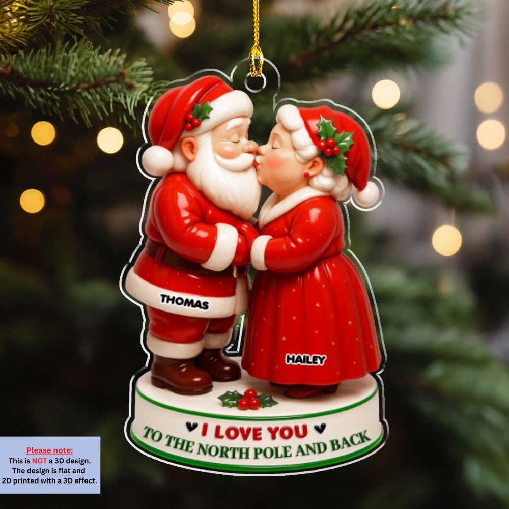 I Love You - Personalized Custom 3D Effect Acrylic Ornament