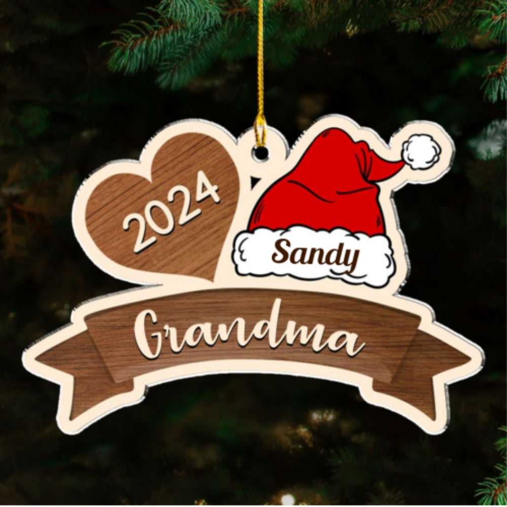 Lovely Grandma - Personalized Custom Acrylic Ornament
