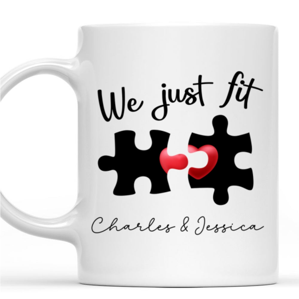 We Just Fit - Personalized Custom Coffee Mug