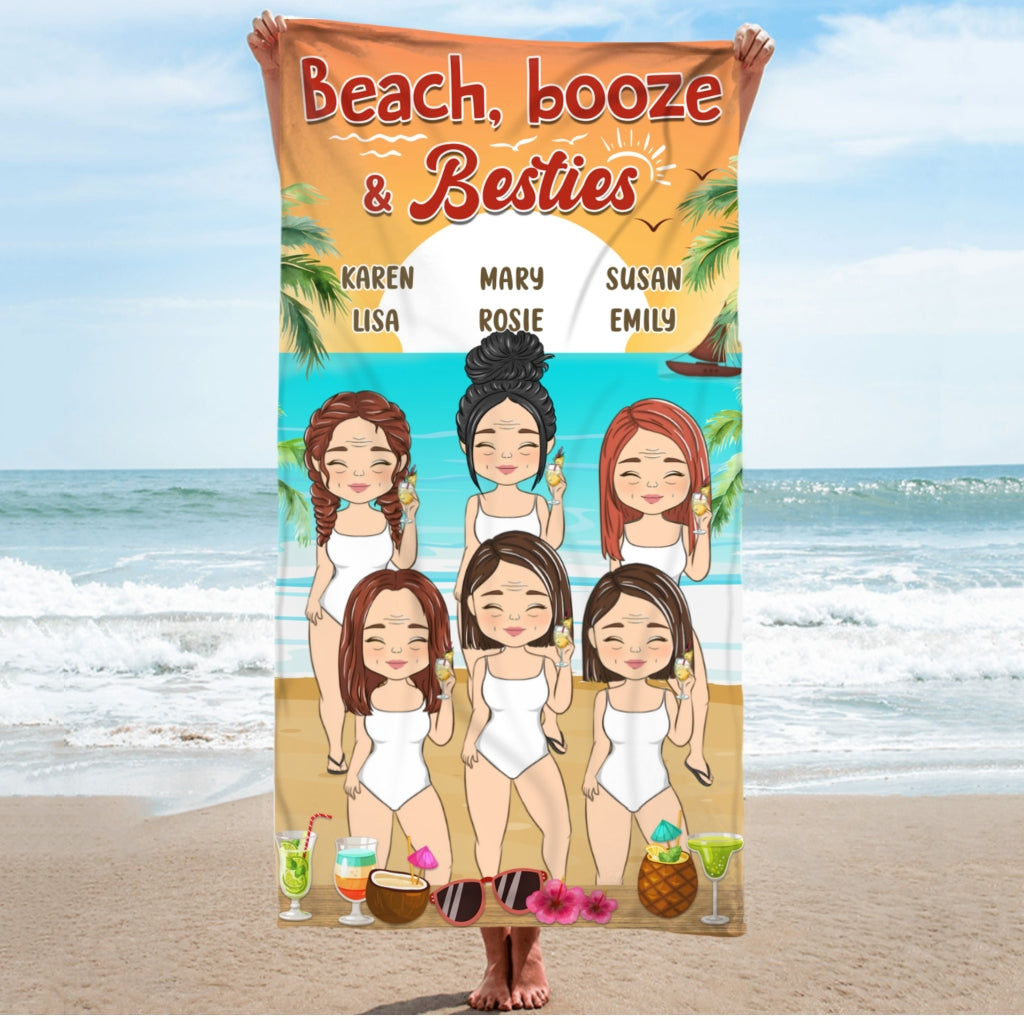 Beach & Besties - Personalized Custom Beach Towel