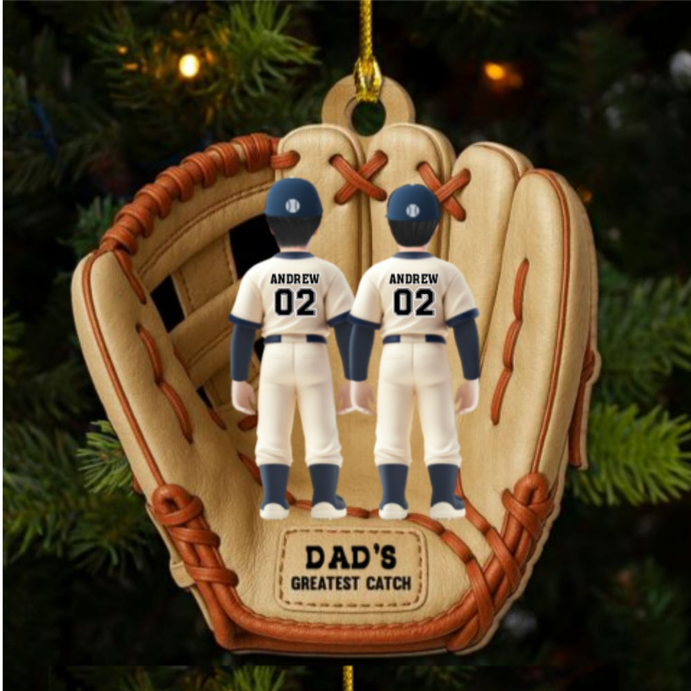Greatest Catch - Personalized Custom Freeshape 2-Layered Wood Ornament