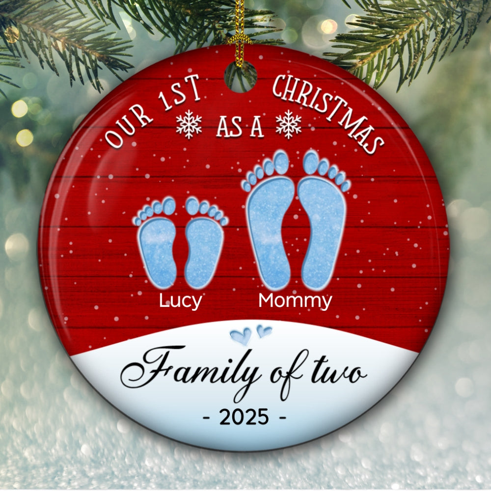 Our First Christmas - Personalized Custom Ceramic Ornament