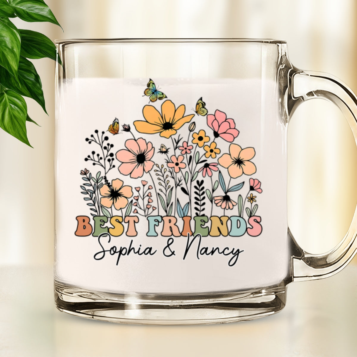 Wildflower - Personalized Custom Glass Mug