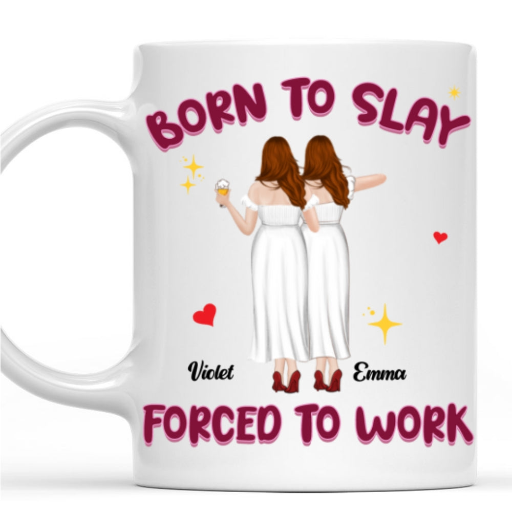 Destined To Shine, Trapped In Grind - Personalized Custom Coffee Mug