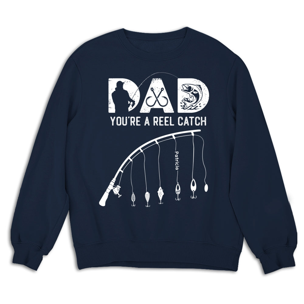 Dad Reel Catch - Personalized Custom Shirt