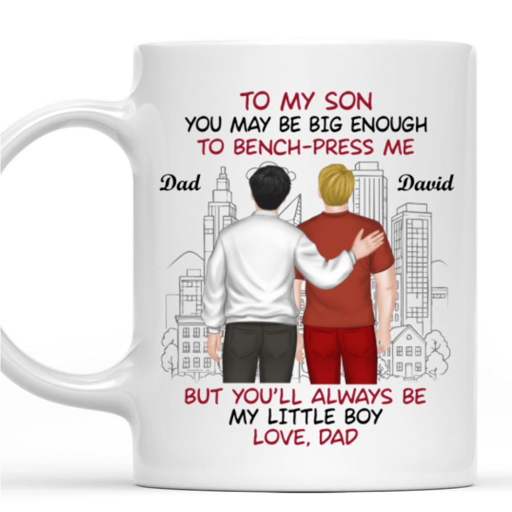You Lift Me But I Raised You - Personalized Custom Coffee Mug