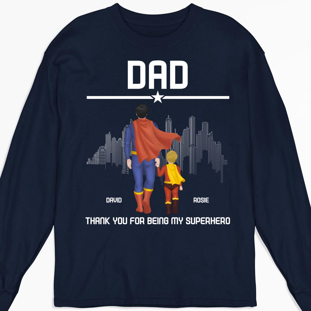 Superhero Dad - Personalized Custom Shirt