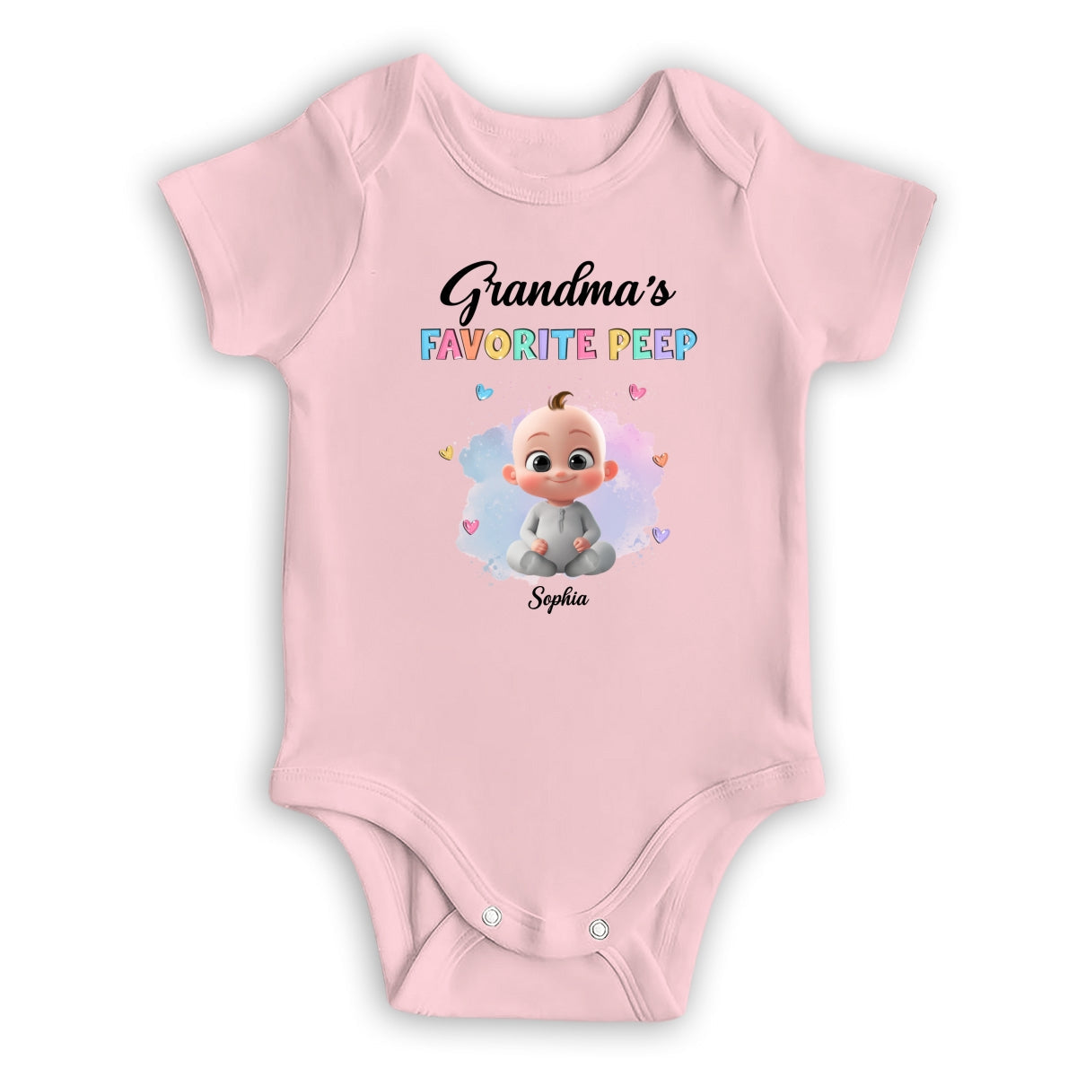Grandma Favorite Peep - Personalized Custom Baby Onesie