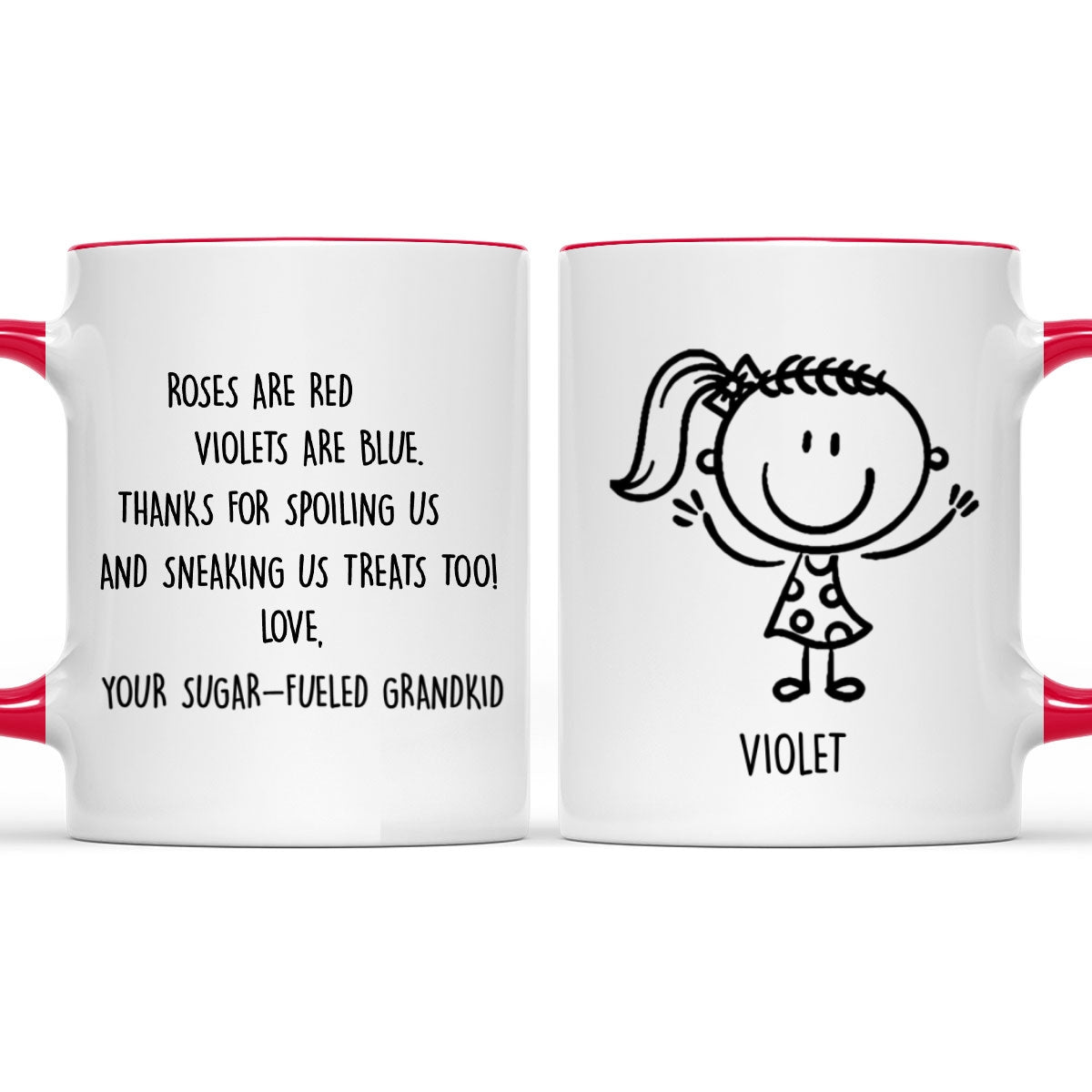 Thanks For Spoiling Us - Personalized Custom Accent Mug