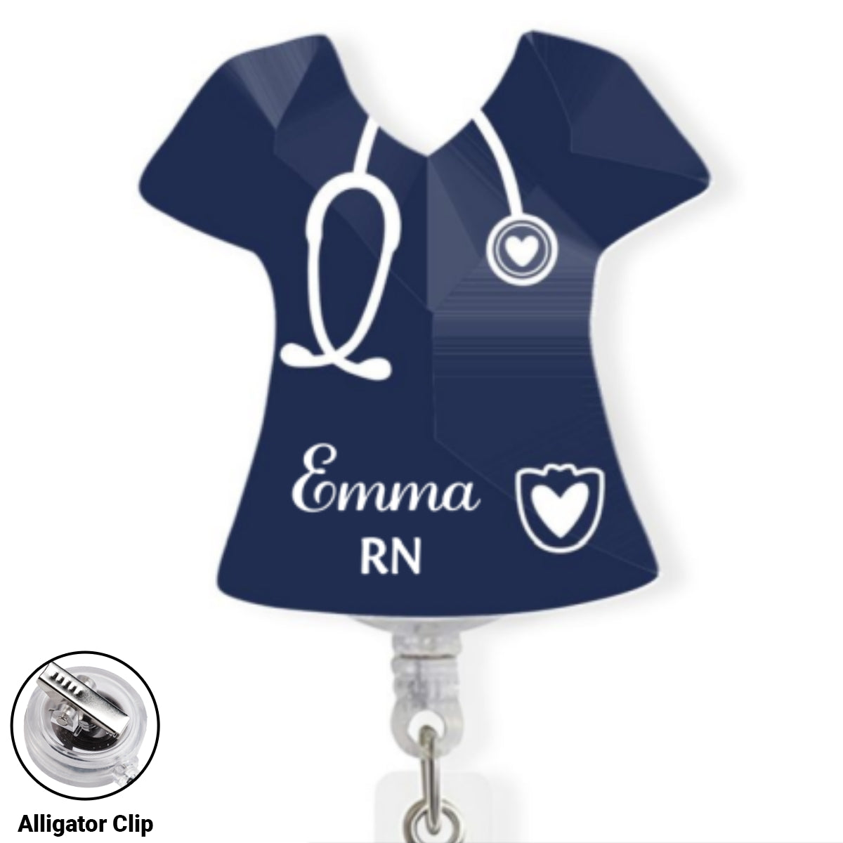 Love Nurse Life - Personalized Custom Acrylic Badge Reel