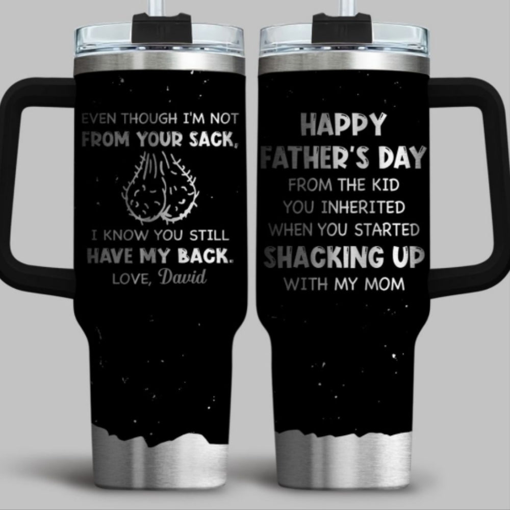 From Your Sack - Personalized Custom Engraved 40oz Tumbler With Handle