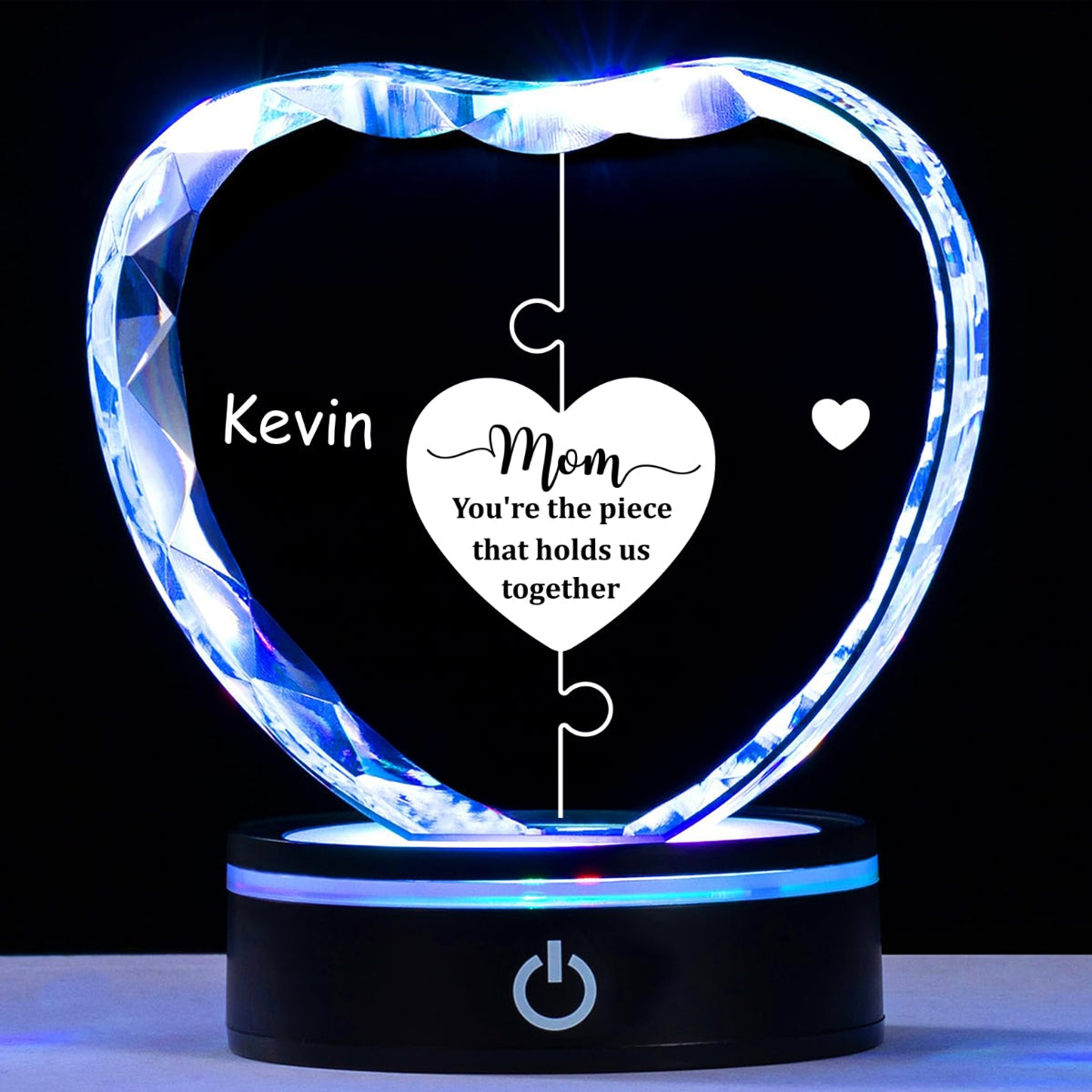 Hold Us Together - Personalized Custom Crystal Led Light
