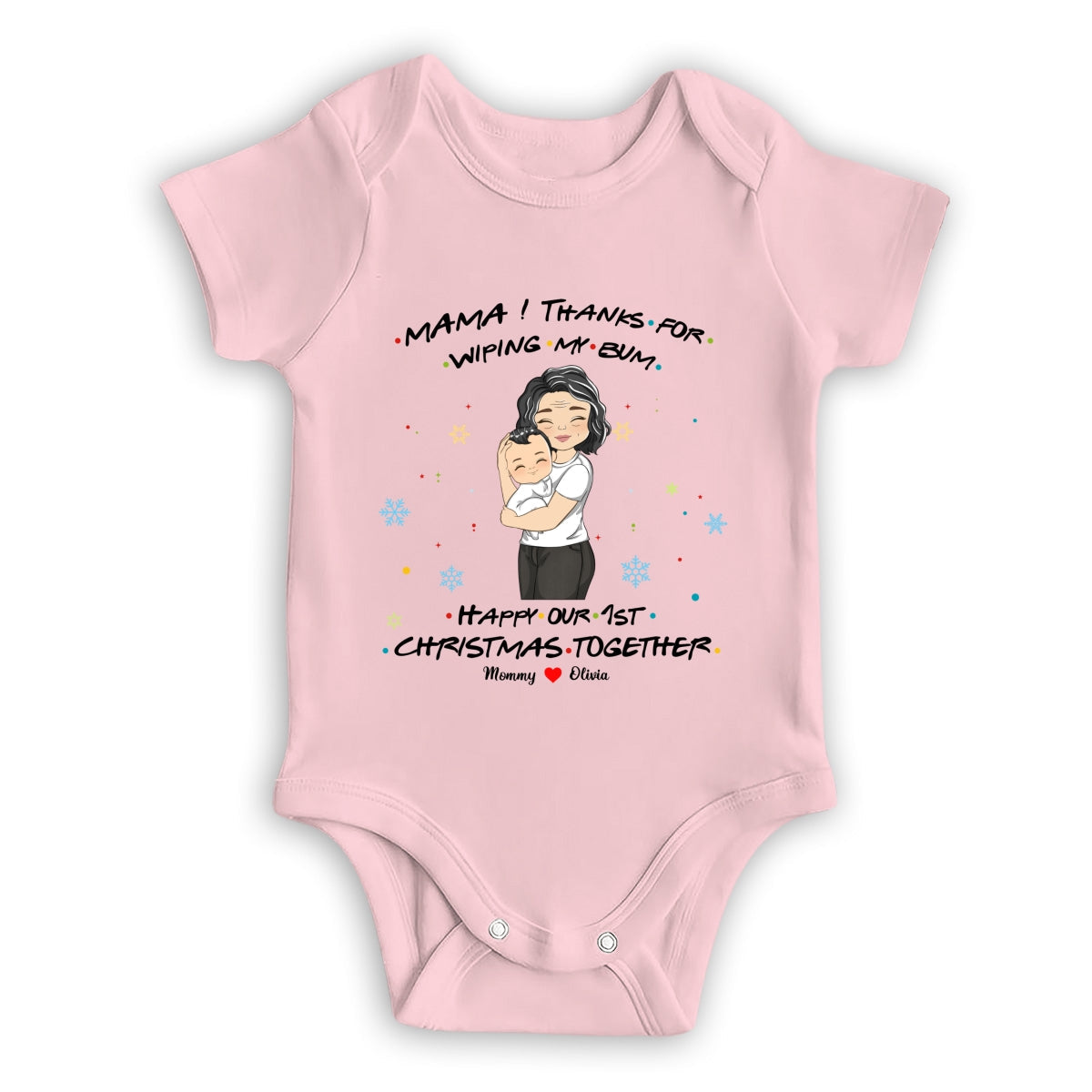 Thanks For Wiping My Bum - Personalized Custom Baby Onesie