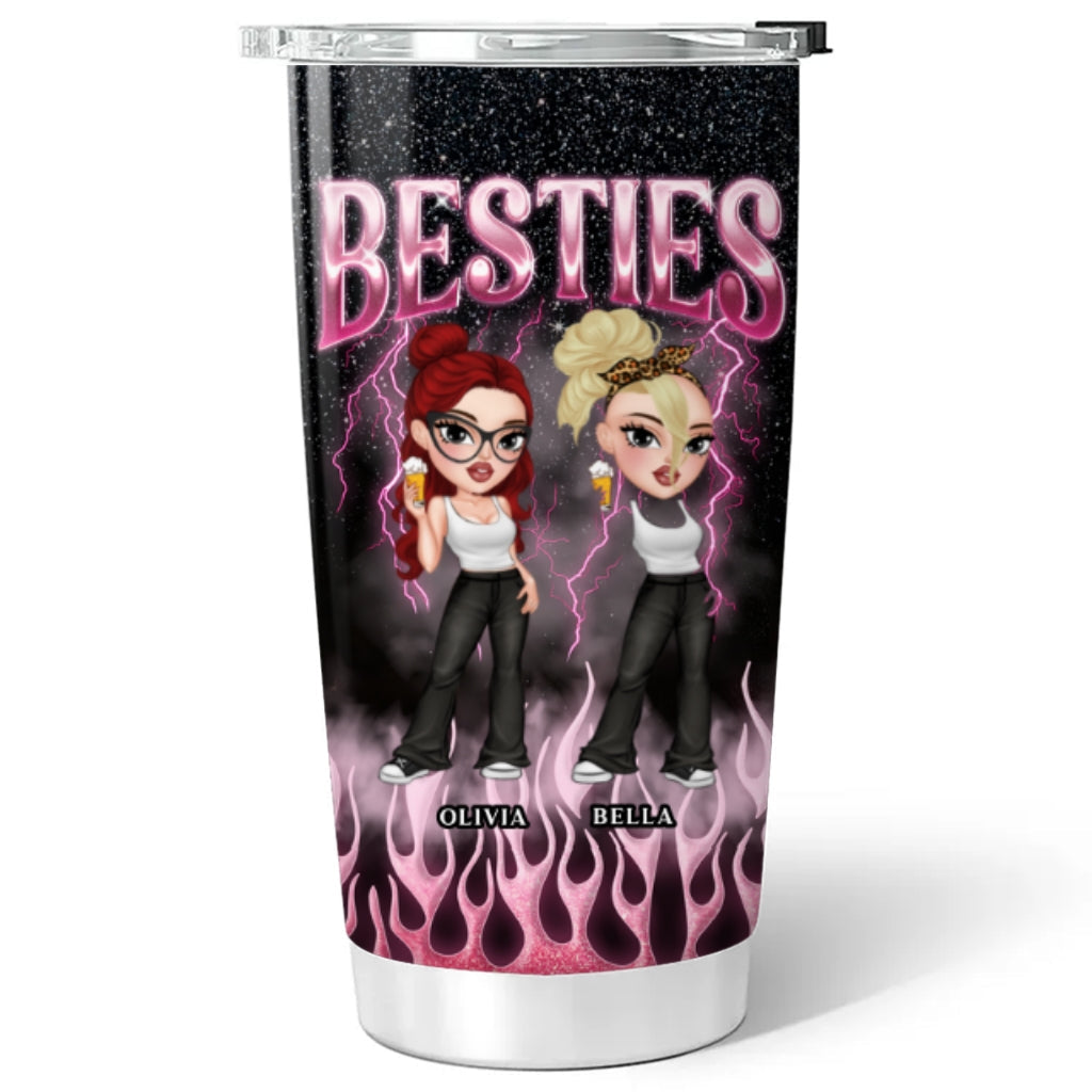 Besties Forever Cool Style - Personalized Custom Tumbler
