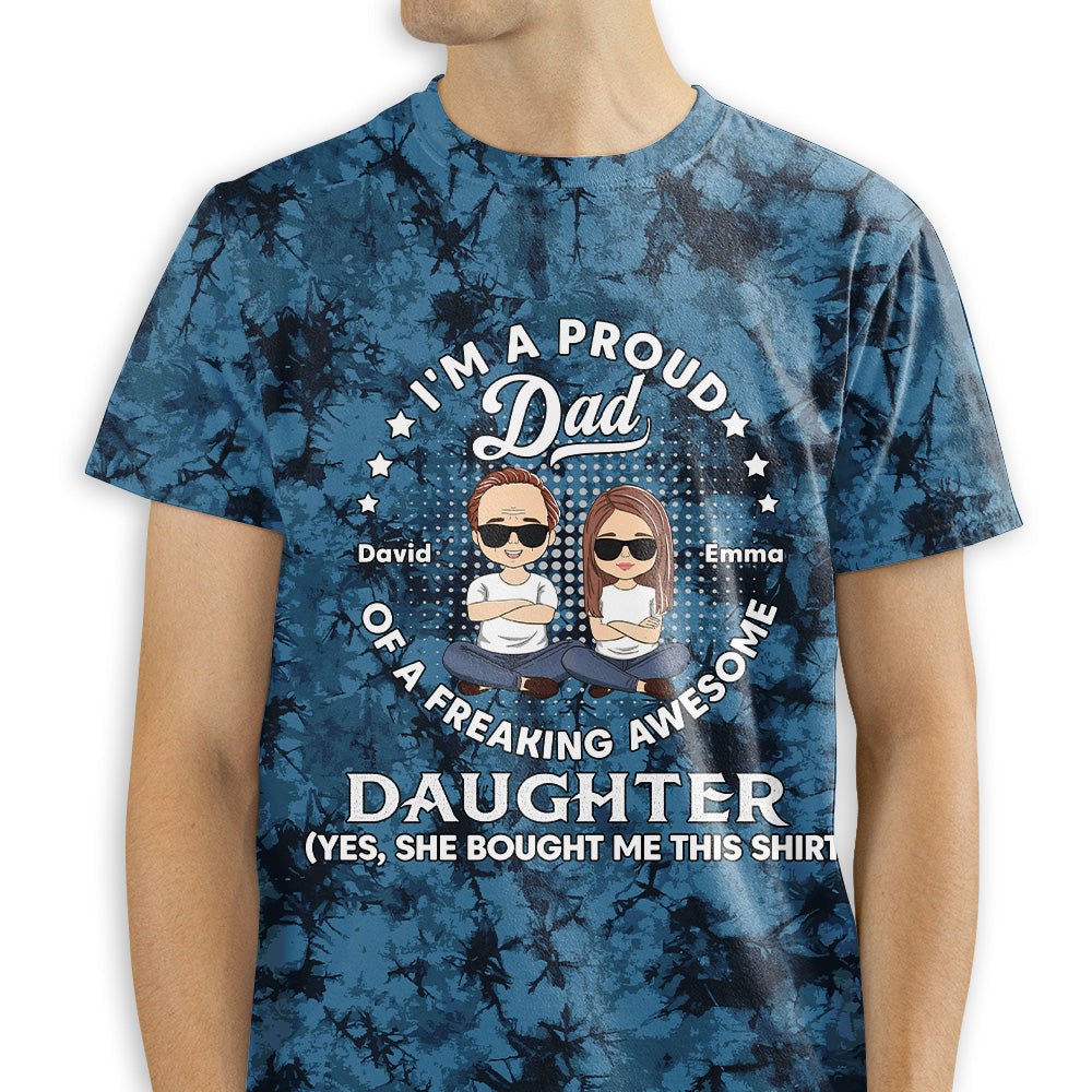 Freaking Awesome Gift From Daughter - Personalized Custom All-over-print T-shirt