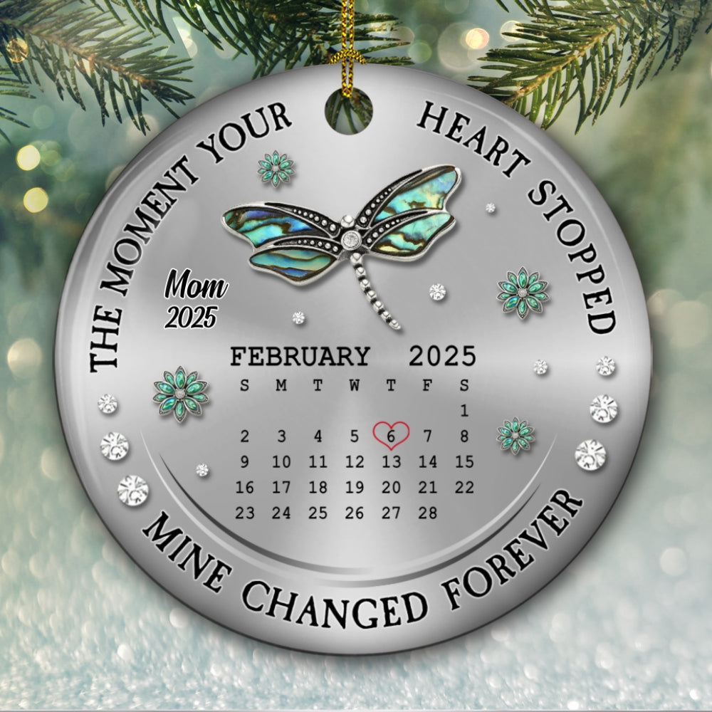 Mine Changed Forever - Personalized Custom Ceramic Ornament
