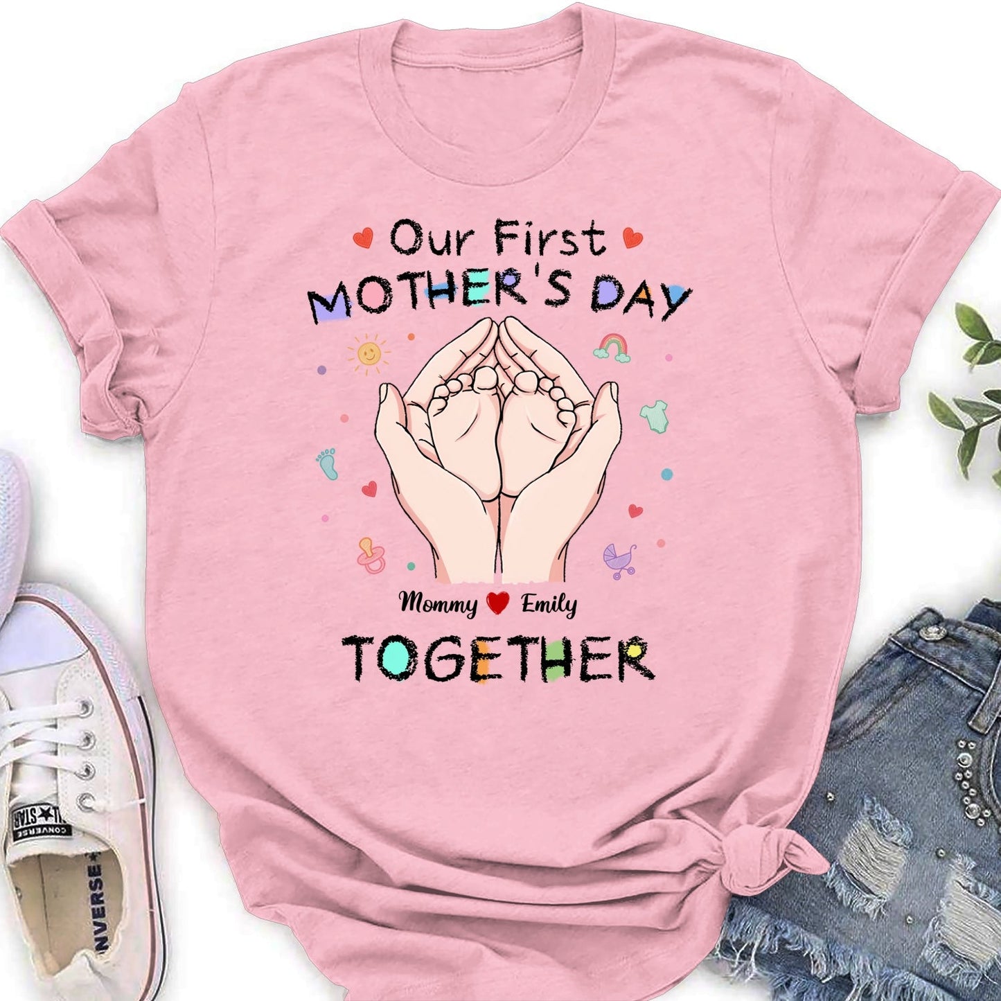 Our 1st Mothers Day - Personalized Custom Shirt