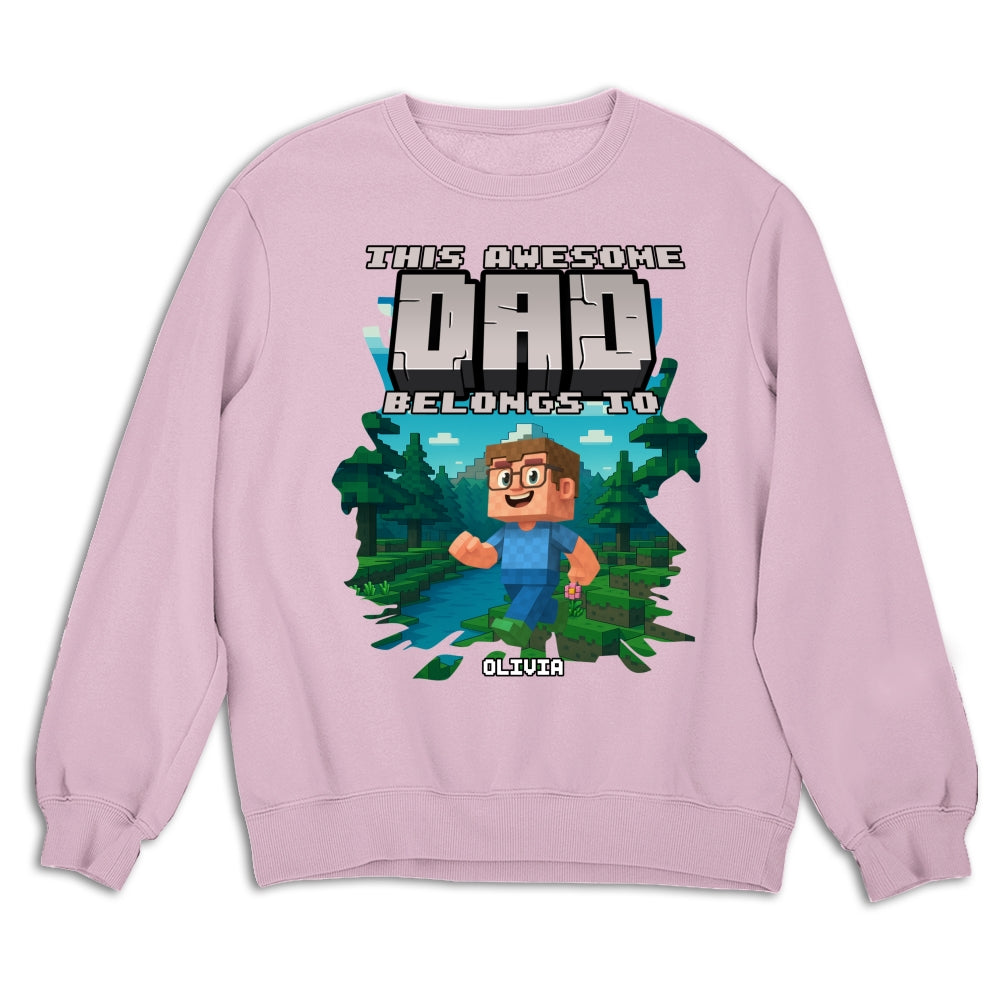 This Awesome Dad Belongs To Me 2 - Personalized Custom Shirt