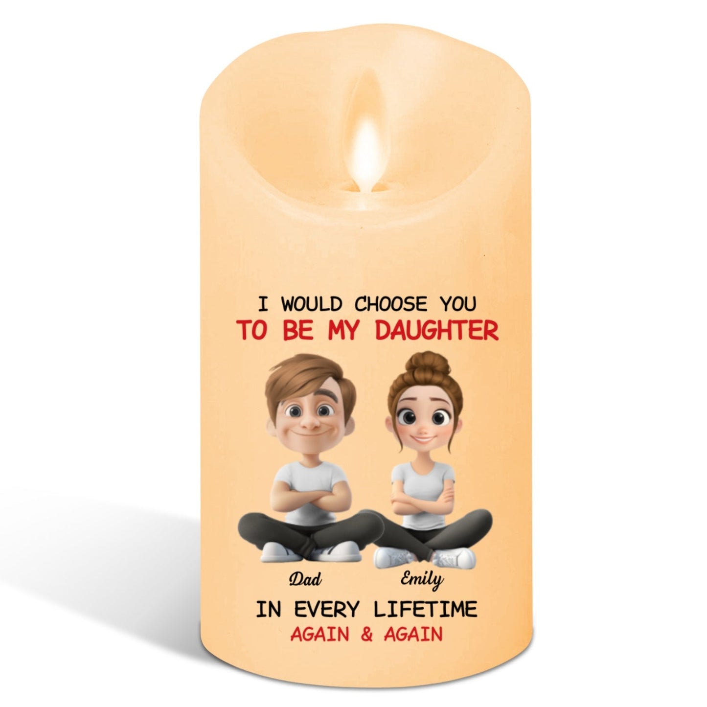 Always Choose You - Personalized Custom LED Candle