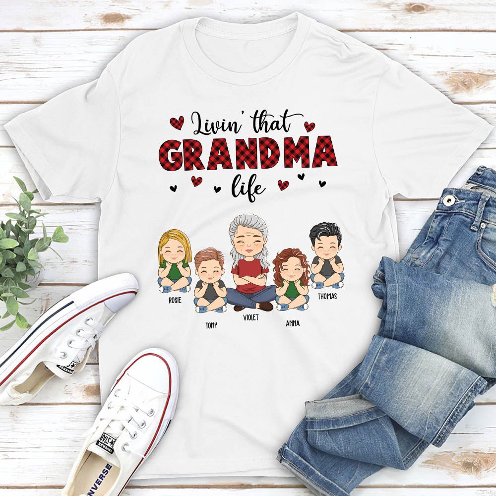 Grandma Life - Personalized Custom Unisex T-shirt