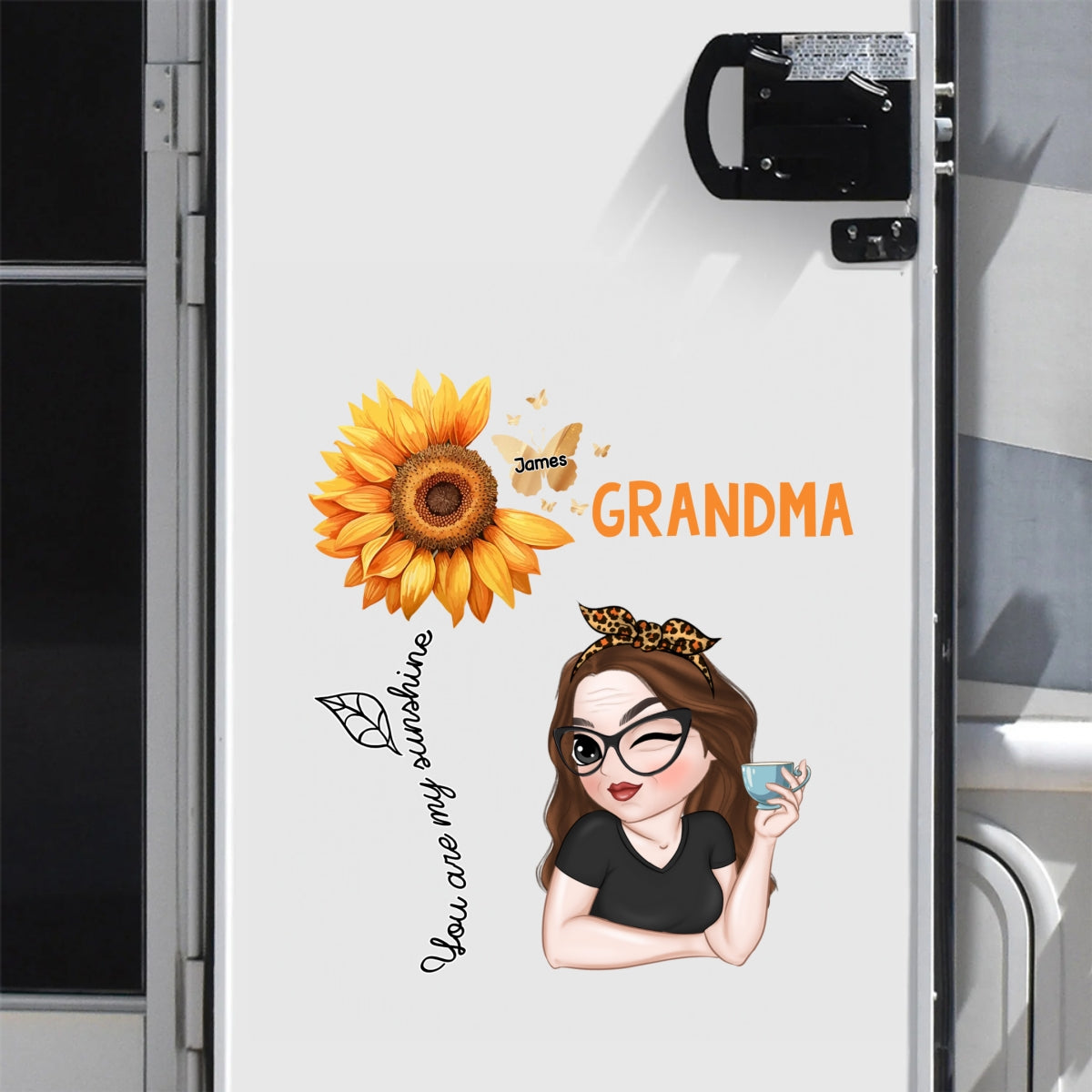 You Are My Sunshine Grandma - Personalized Custom Decal