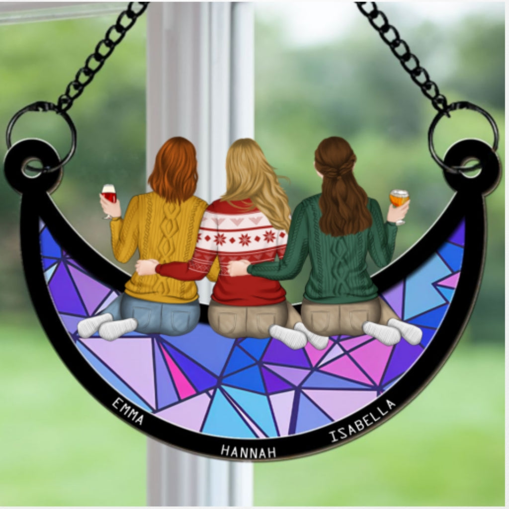 There Is No Greater Gift Than Besties - Personalized Custom Suncatcher