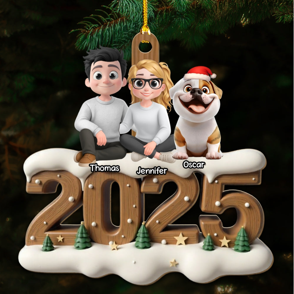 From This Year Fur Ver - Personalized Custom 3D Effect Wood Ornament