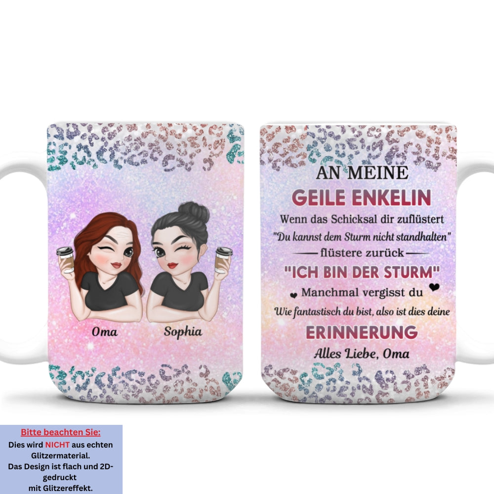 Meine Tapfere Enkelin - Personalisierte Kaffeetasse