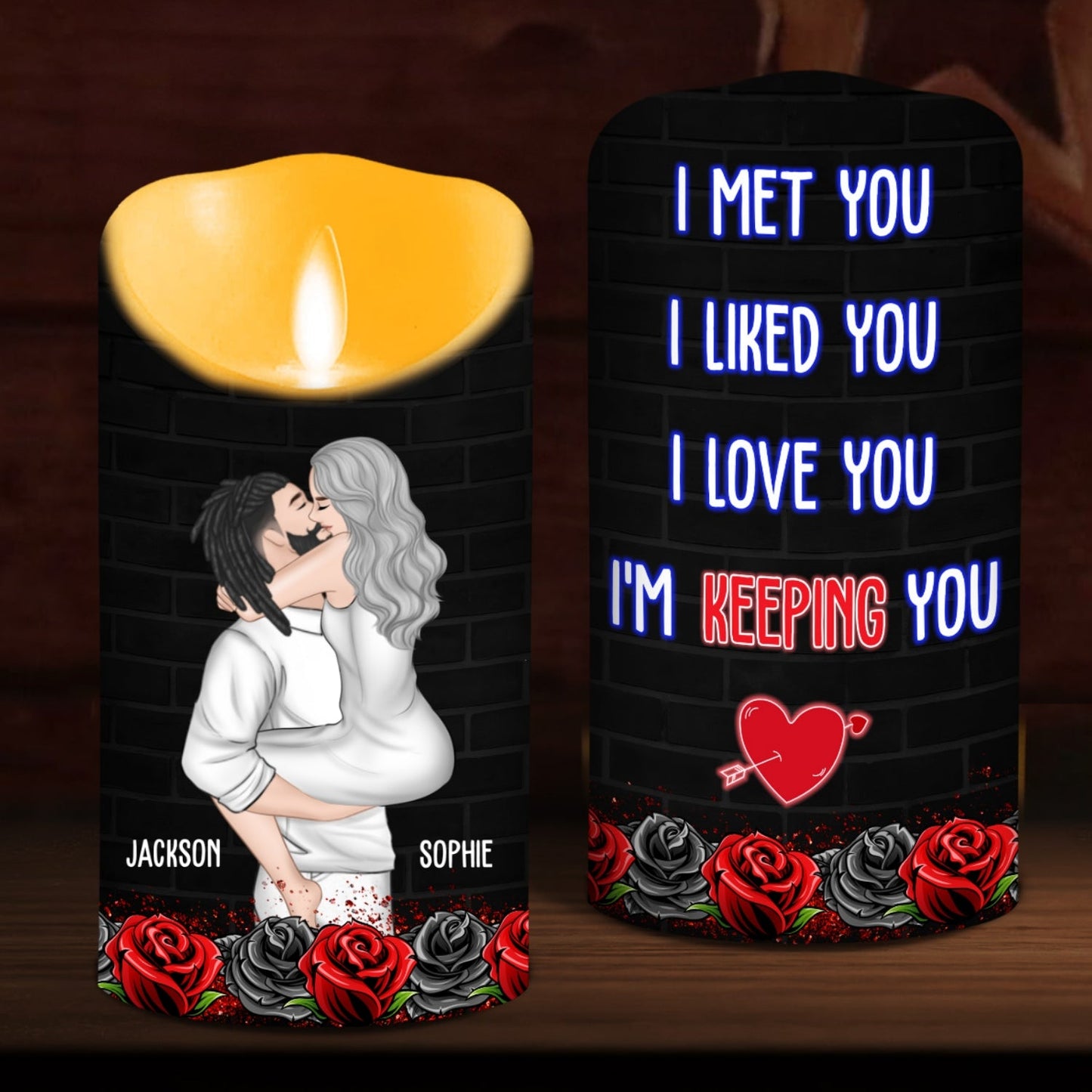 I Am Yours Forever - Personalized Custom LED Candle