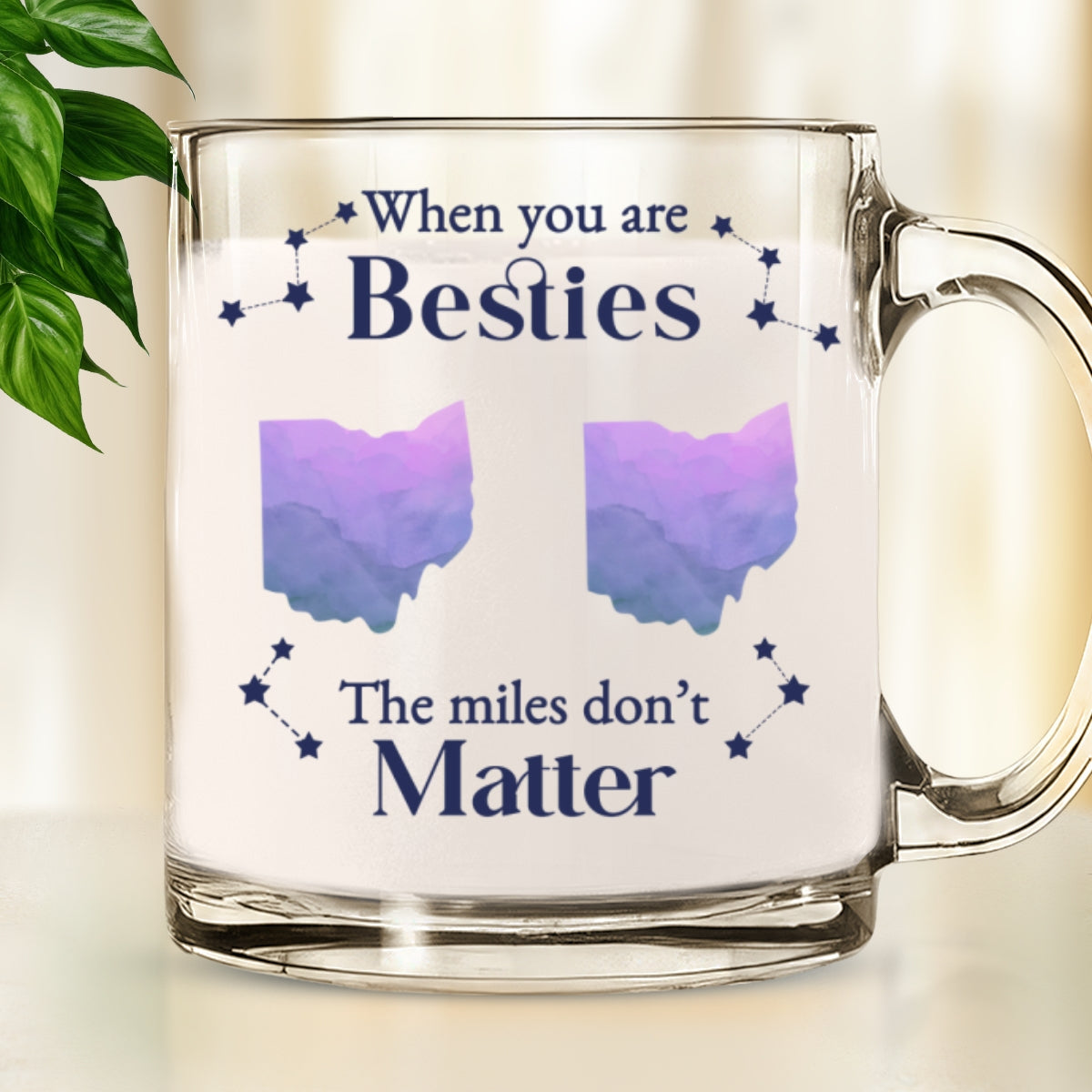 Distance Cannot Weaken The Bonds Of Family - Personalized Custom Glass Mug