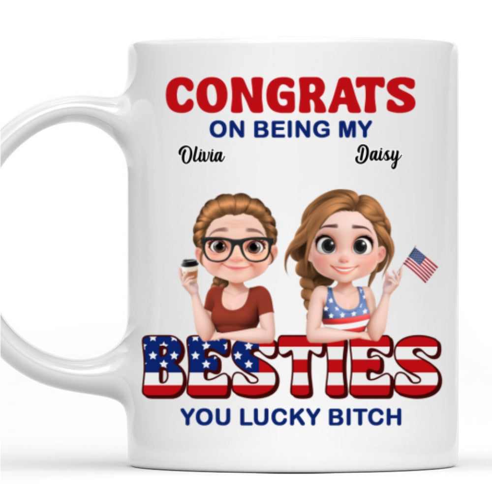 American Best Friends - Personalized Custom Coffee Mug