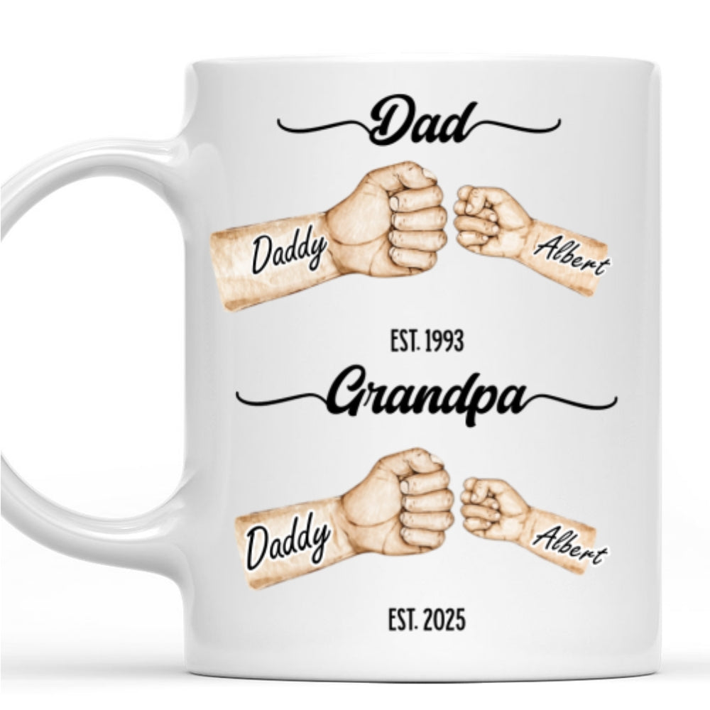 Love Grows With Every Year - Personalized Custom Coffee Mug